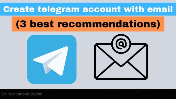 Create telegram account with email
