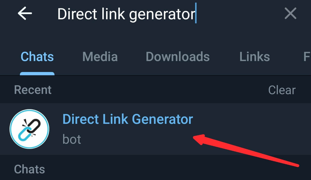 Direct link generator bot