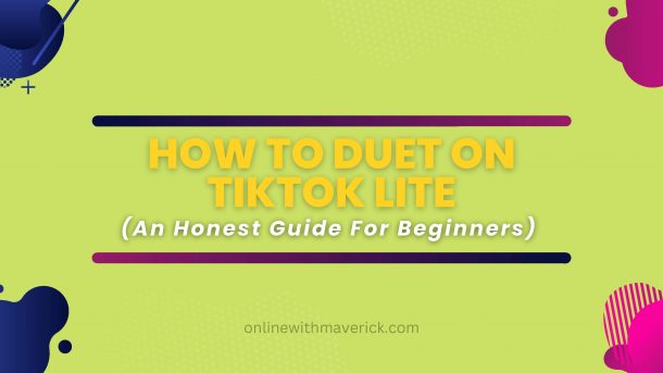 How To Duet On TikTok Lite