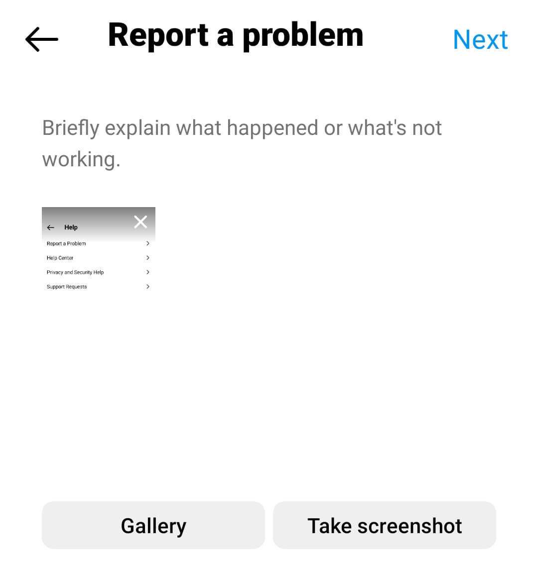 report your problem on Instagram