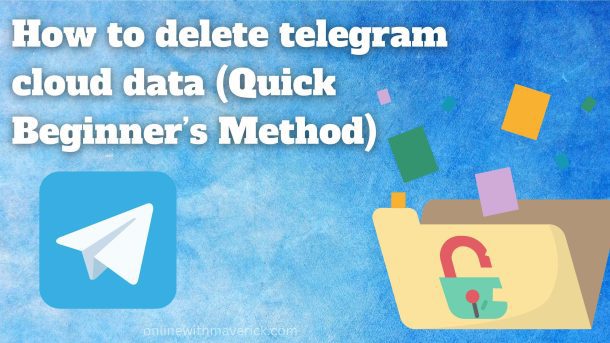 How to delete telegram cloud data