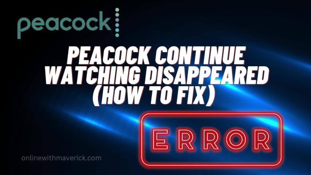 Peacock continue watching disappeared