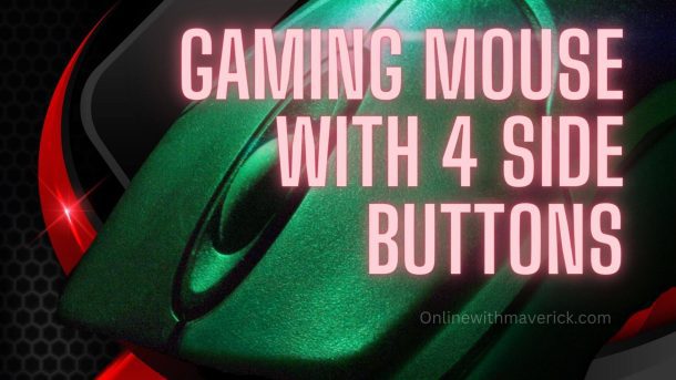 gaming mouse with 4 side buttons
